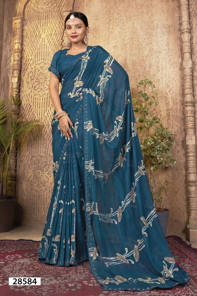 Ayaana By Vallabhi Printed Designer Georgette Sarees Suppliers In india